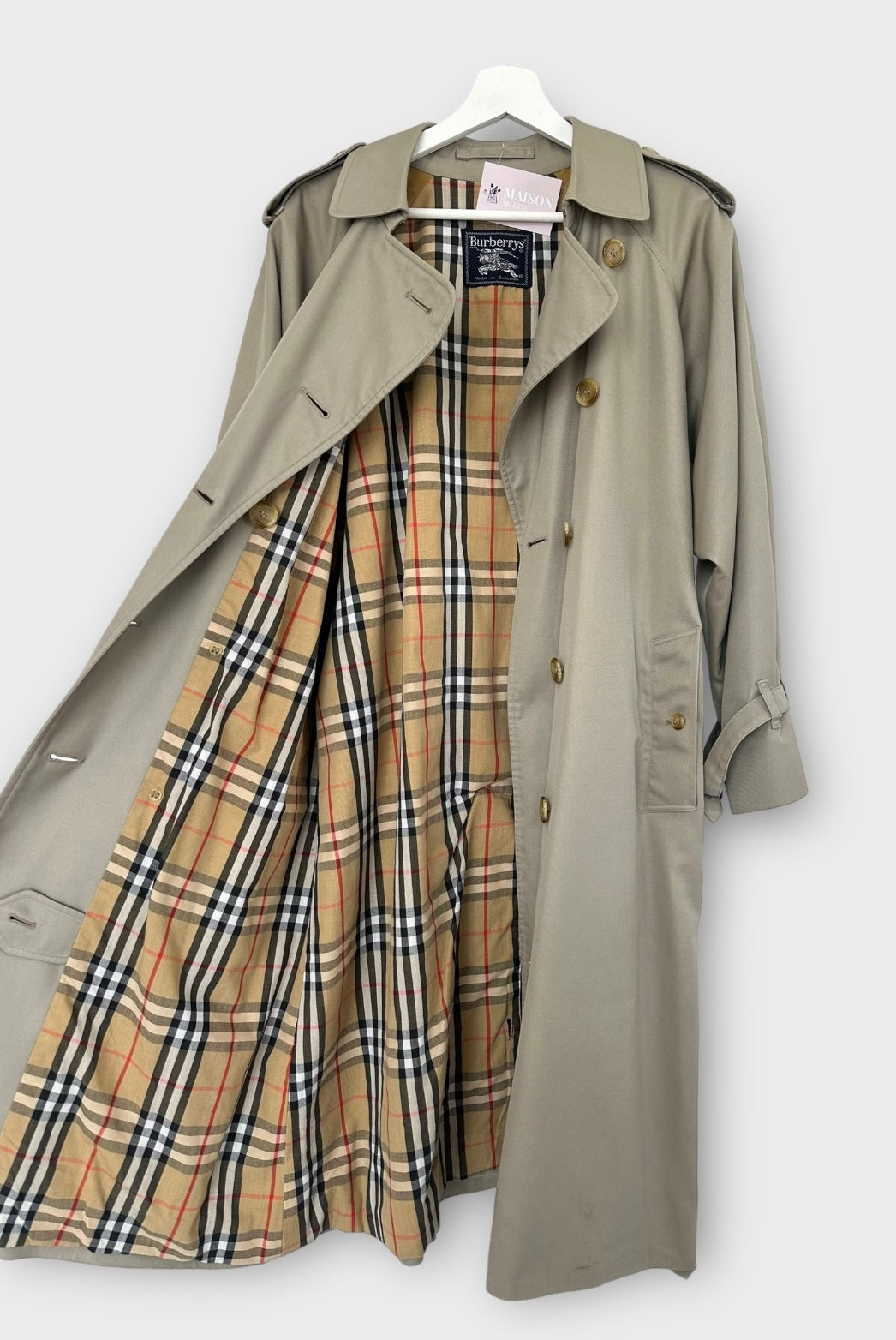 Trench-coat Burberry modèle “the Waterloo ” vintage/ T.S