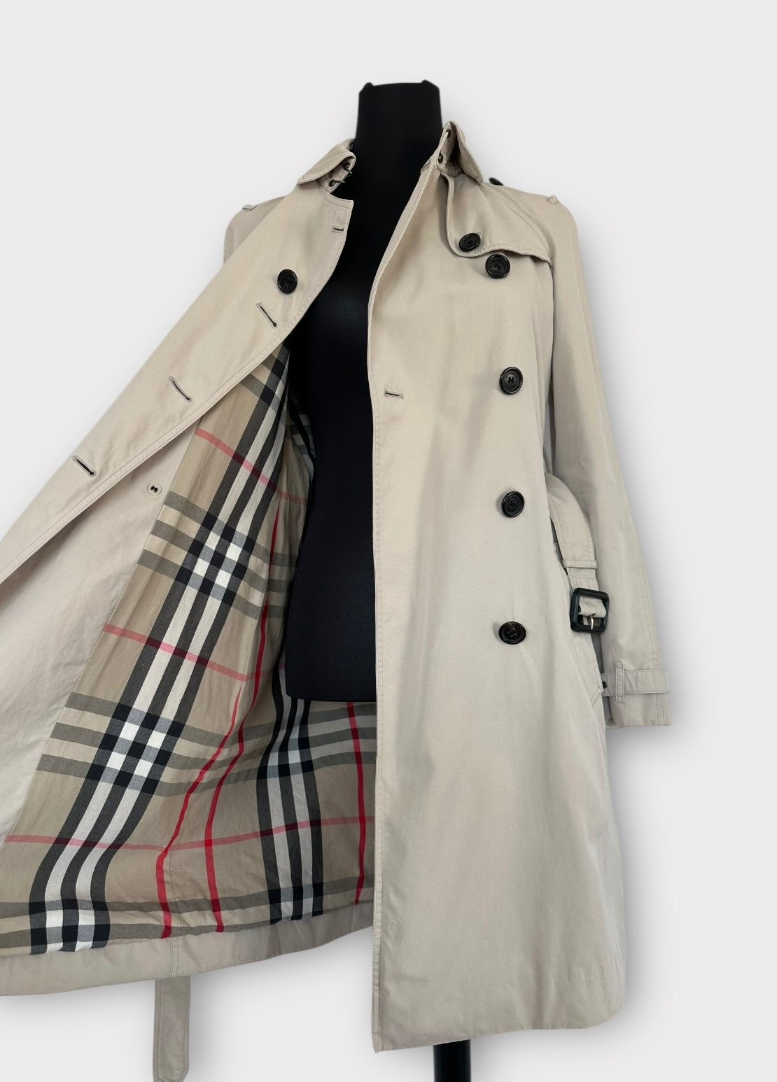 Burberry Trench-coat modèle “the Chelsea ” Stone | T.M