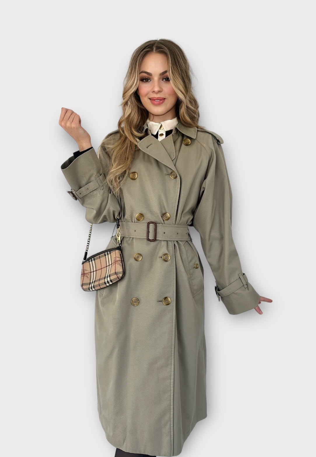 Trench-coat Burberry modèle “the Waterloo ” vintage/ T.S