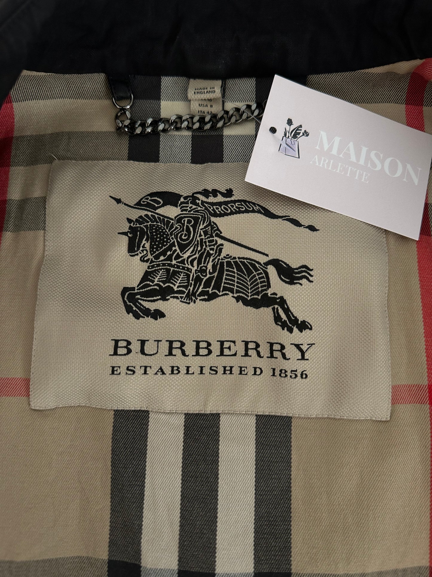 Burberry Trench-coat modèle “the Chelsea ” Noir | T.M