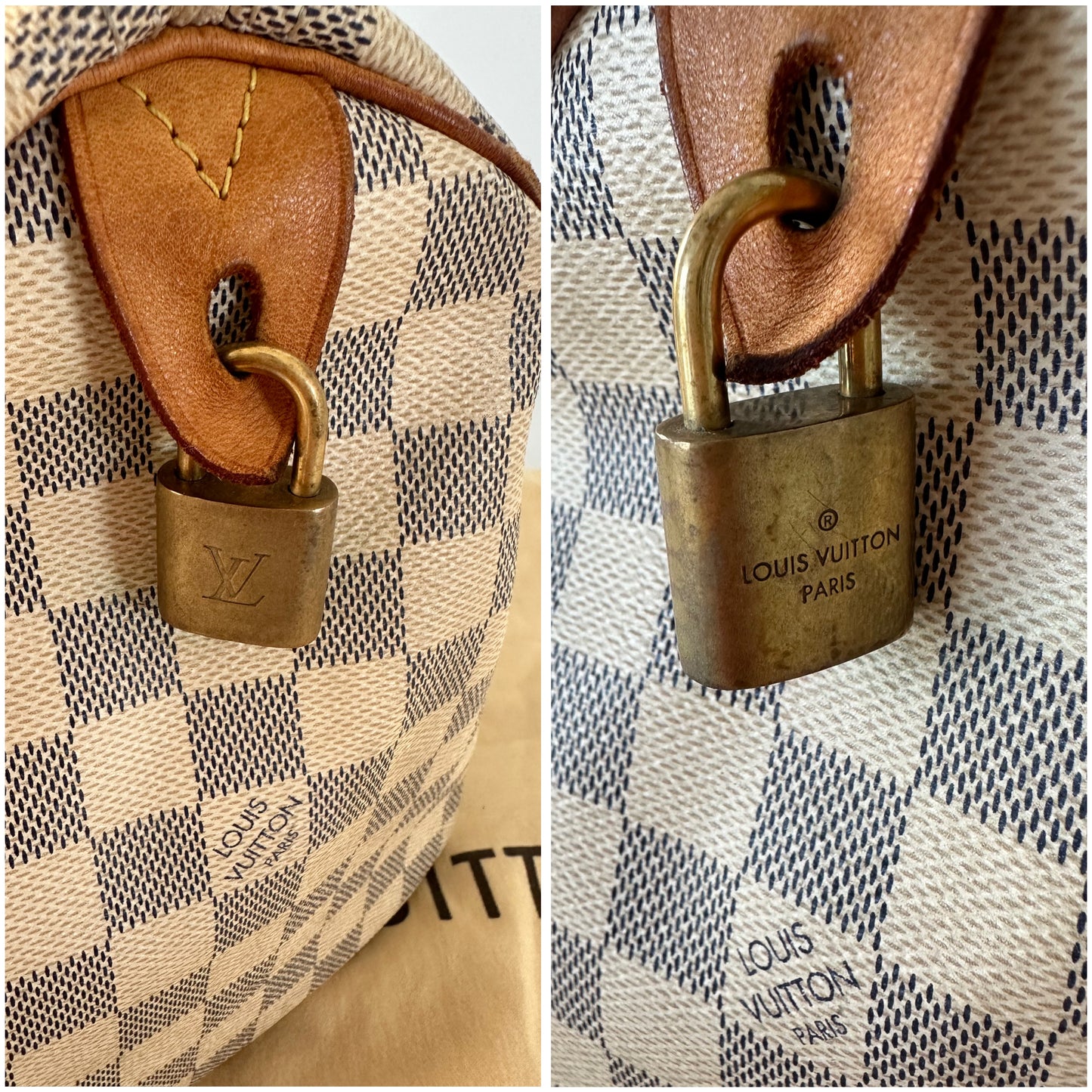 Sac Speedy 30 Damier Azur Louis Vuitton