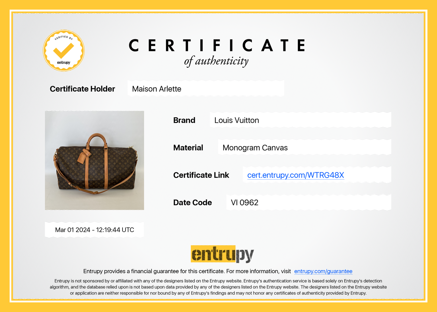 Authentifier mon article