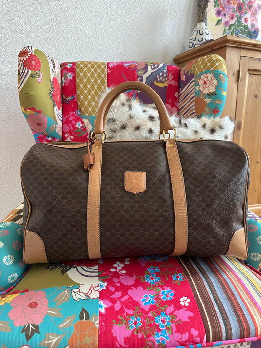 Céline - Sac de voyage 50 toile macadam