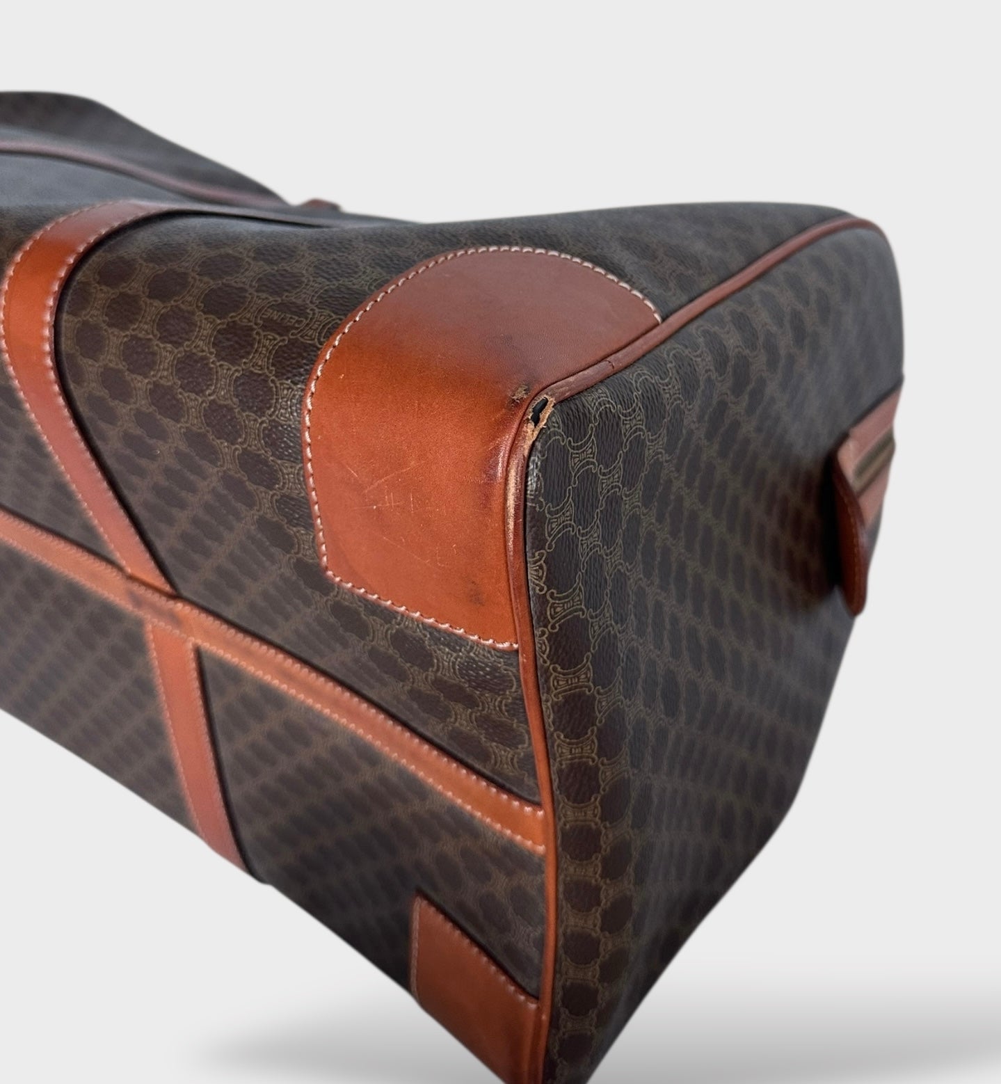 Céline - Sac de voyage 50 toile macadam vintage