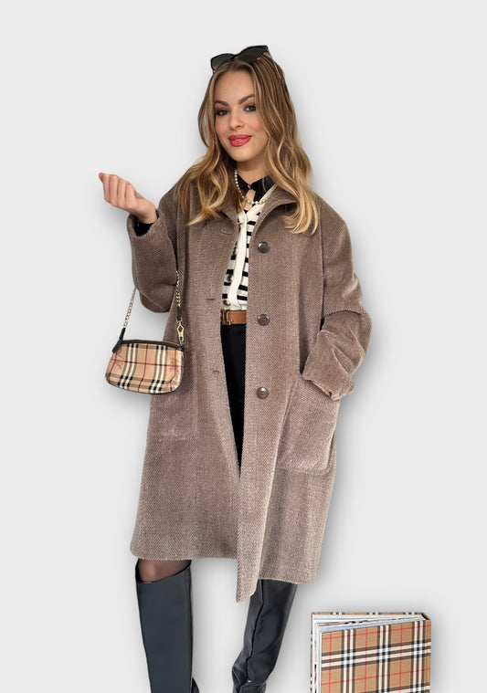 Burberry vintage - manteau en laine « Camden » Marron | T.M