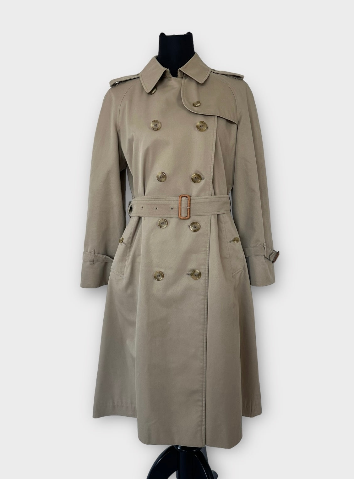 Trench-coat Burberry modèle “the Waterloo ” honey vintage/ T.S