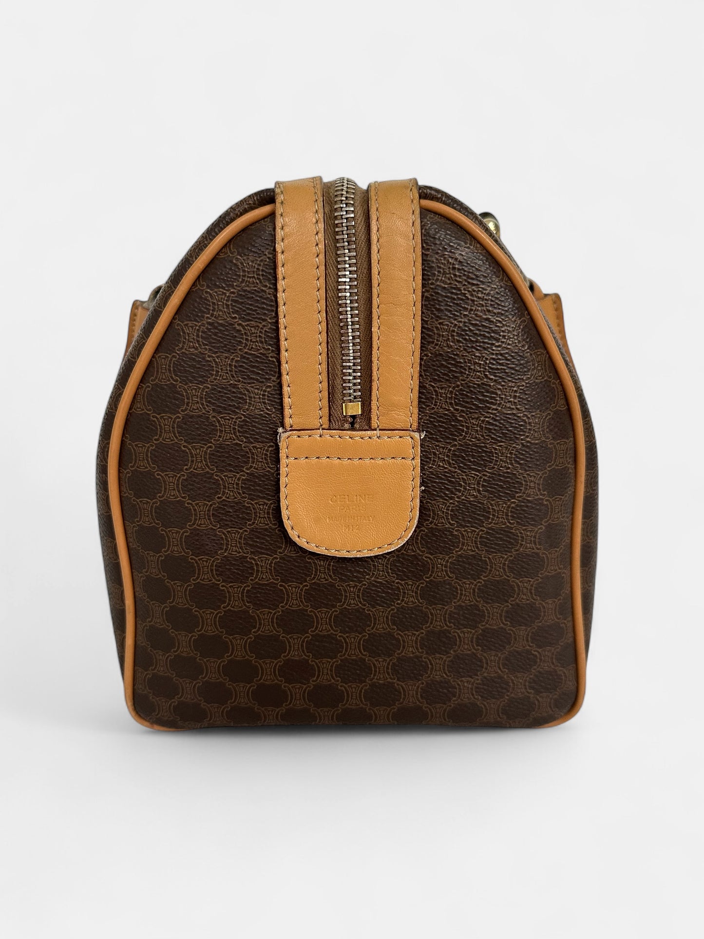 CELINE sac Boston toile Macadam
