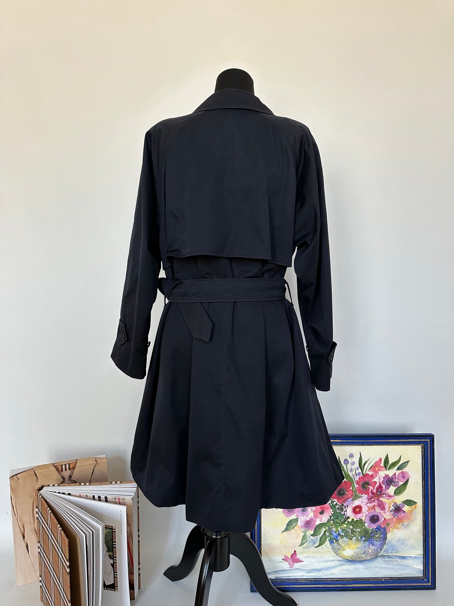 Burberry vintage – Trench-coat “The Waterloo ” bleu marine | T.M