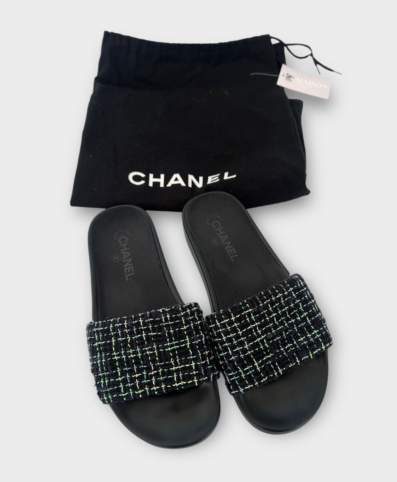 Chanel mules en tweed | T.39