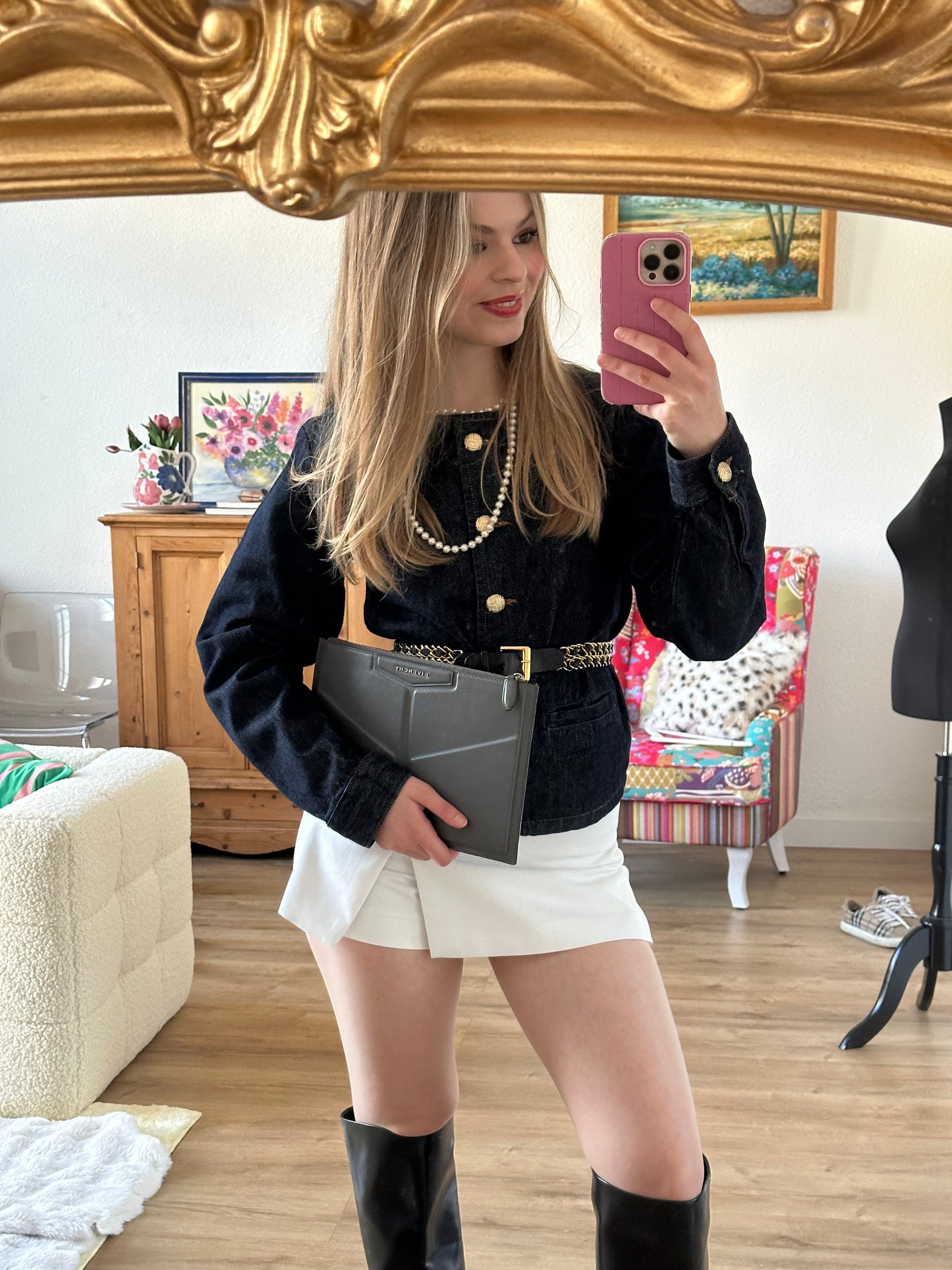 Givenchy - Pochette Antigona en cuir
