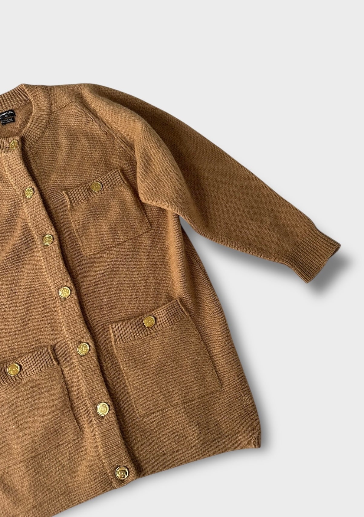 Chanel – Twin-Set ensemble marron CamelHair | T.M