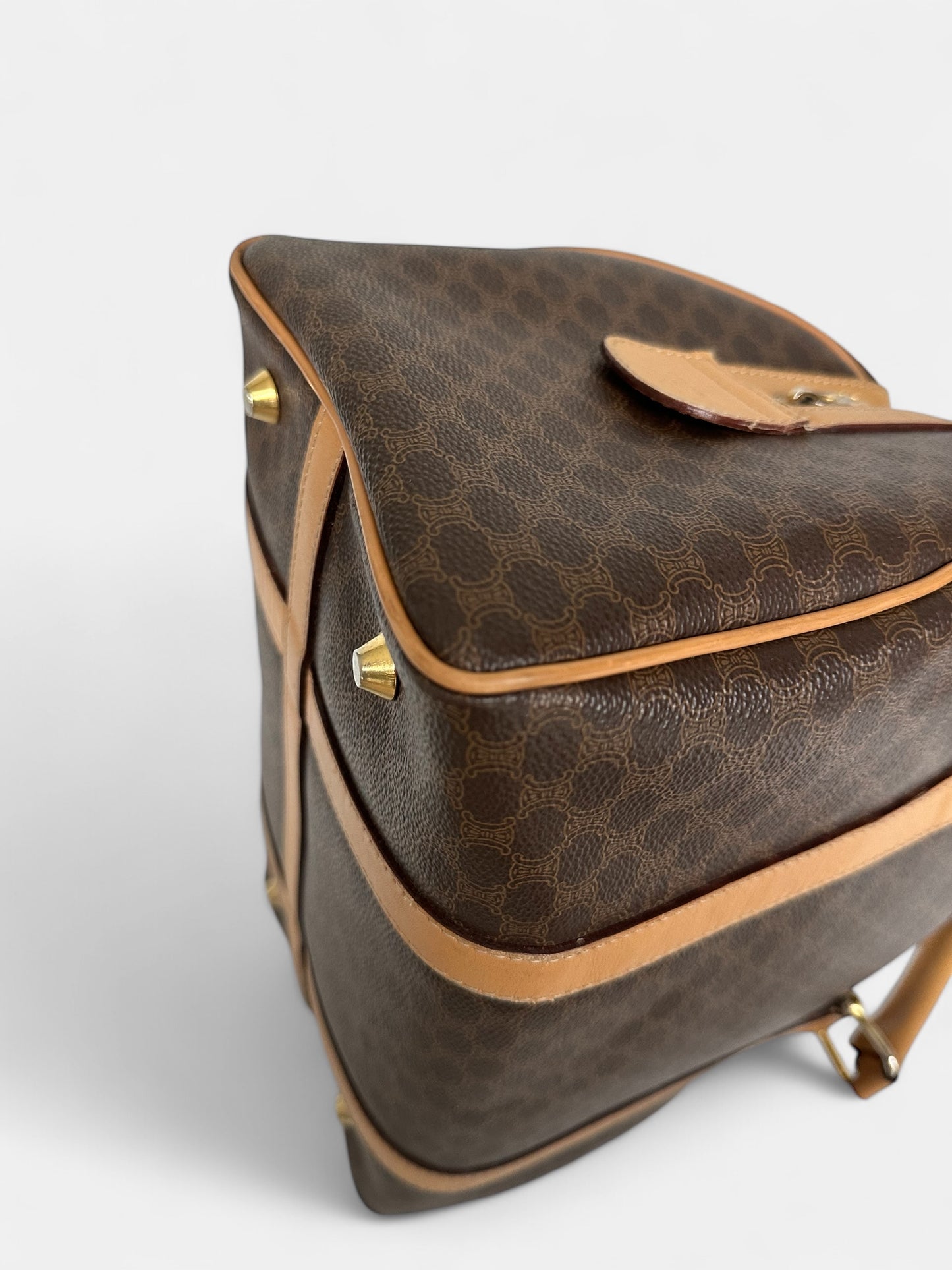 CELINE sac Boston toile Macadam
