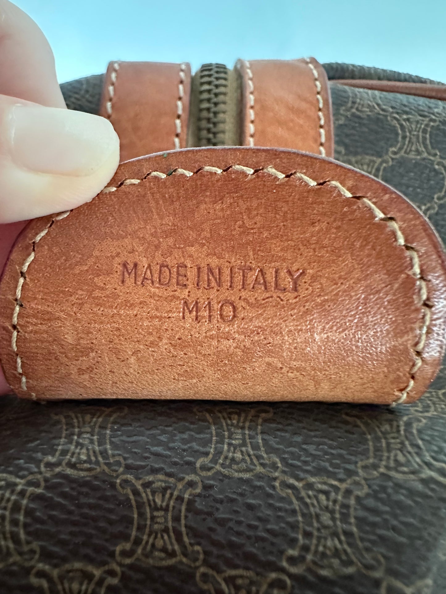 Céline - Sac de voyage 50 toile macadam vintage