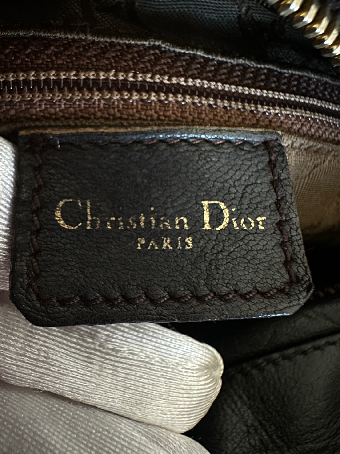 Dior - Lady Dior Medium vintage cuir noir