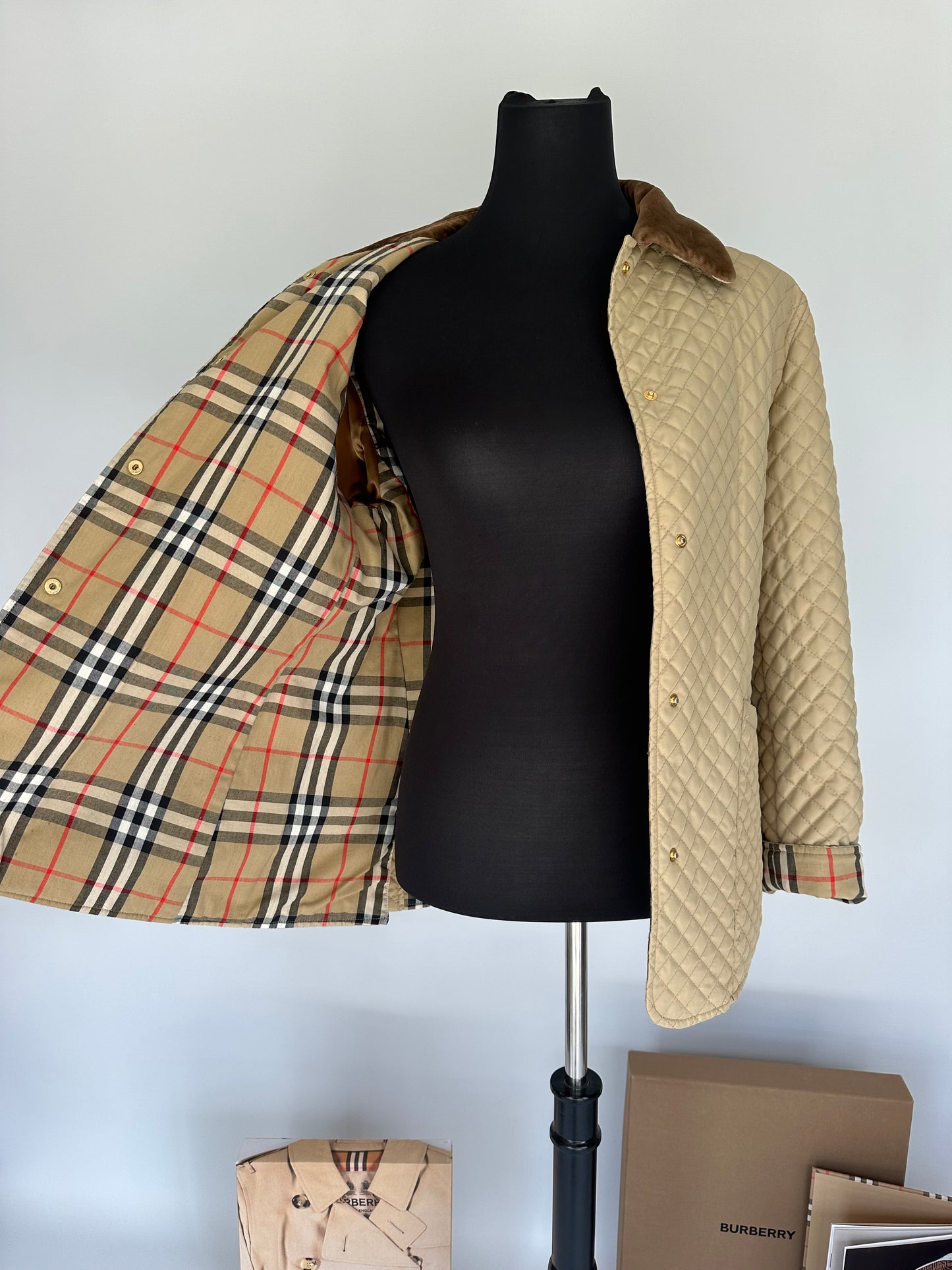 BURBERRY vintage Veste matelassé beige | T.M