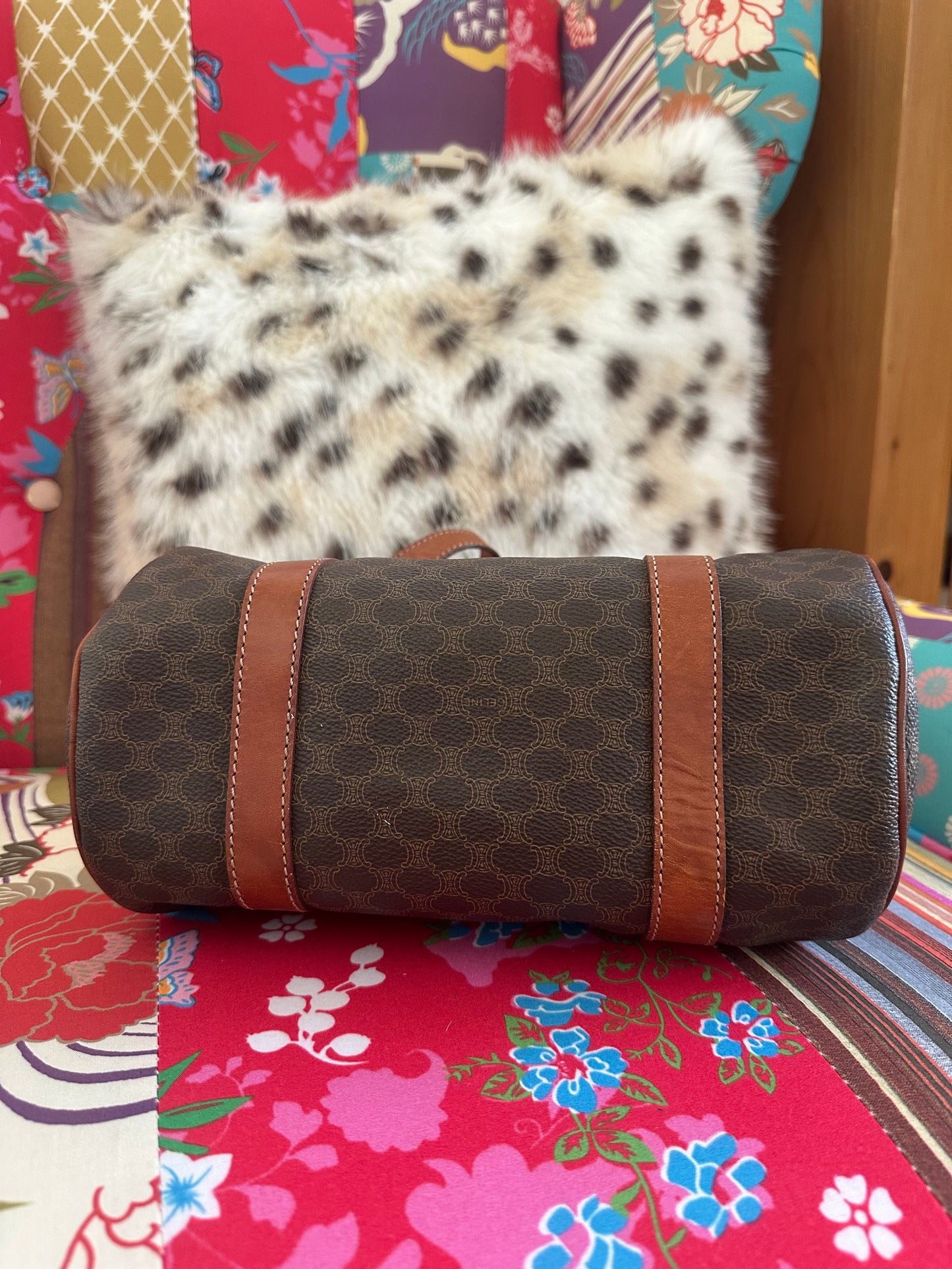 Celine - Sac Papillon toile macadam vintage