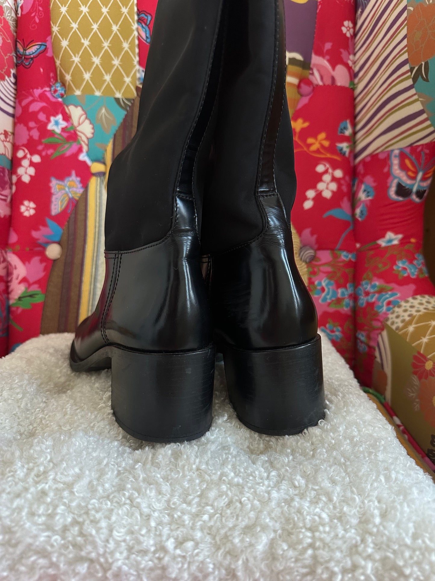 Prada - Bottes Re-Nylon noire | T.39,5