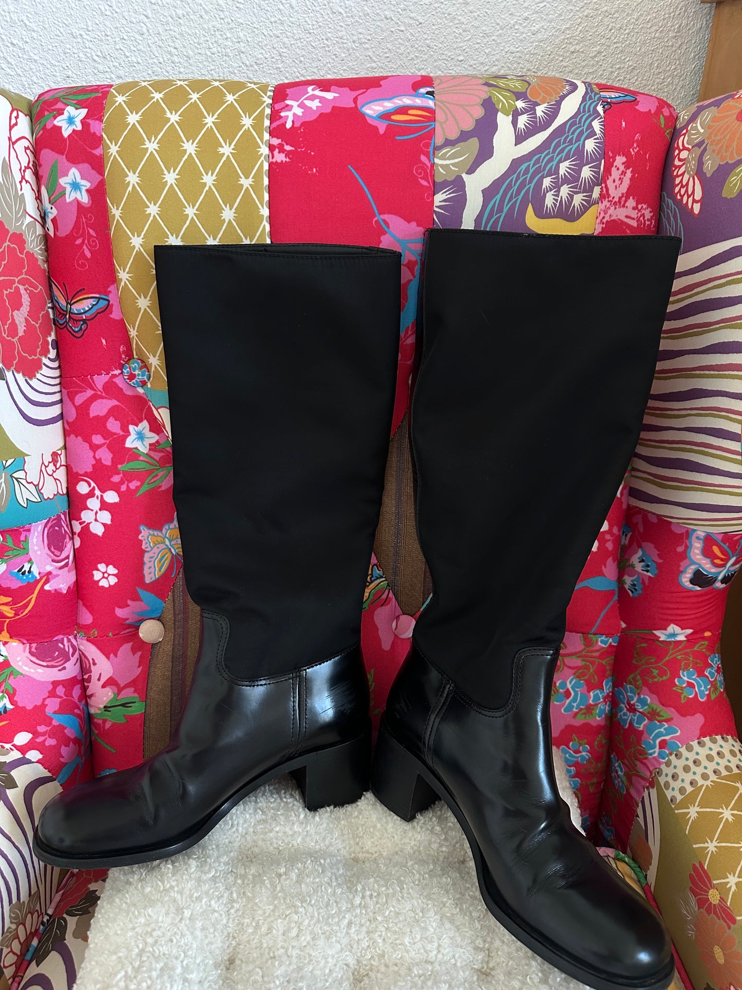 Prada - Bottes Re-Nylon noire | T.39,5