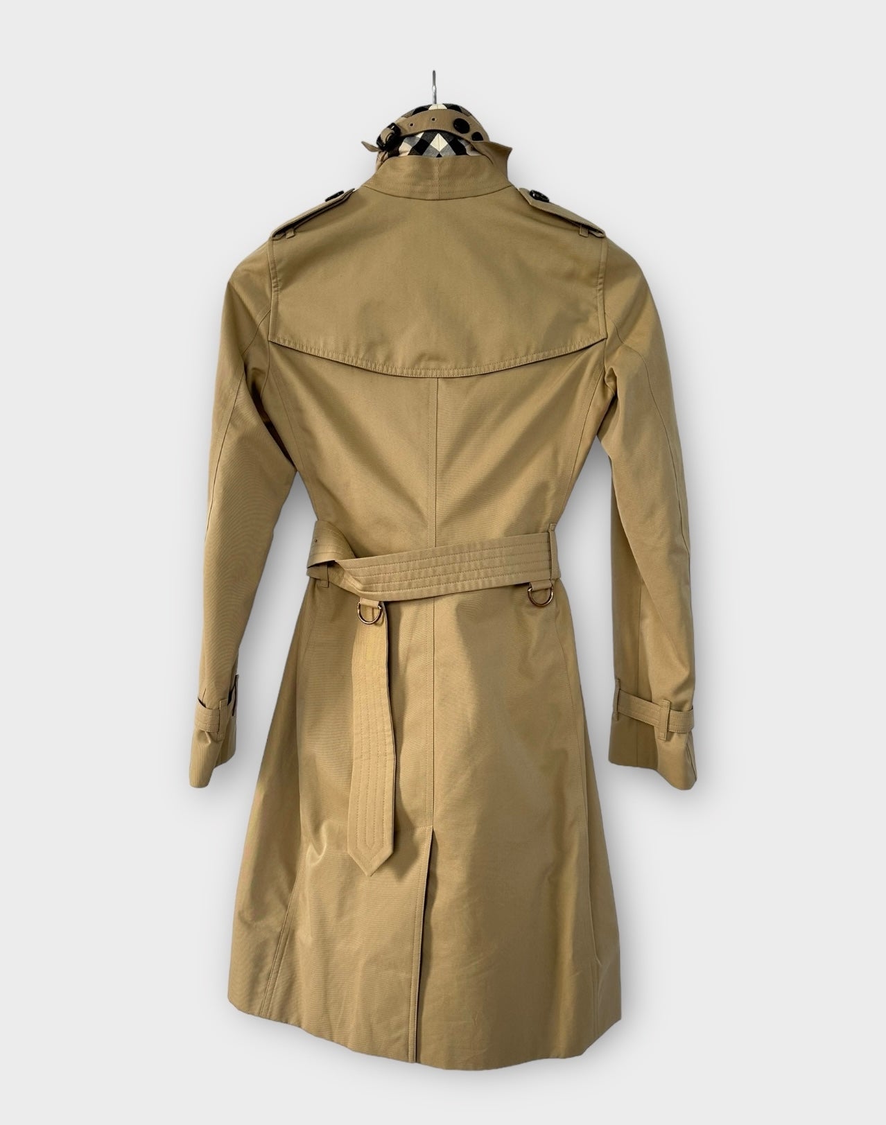 Trench-coat Burberry modèle “ the Kensington ” Honey long heritage/ T.XS