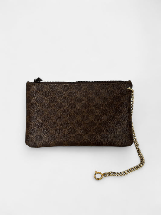 CELINE petite Pochette toile Macadam