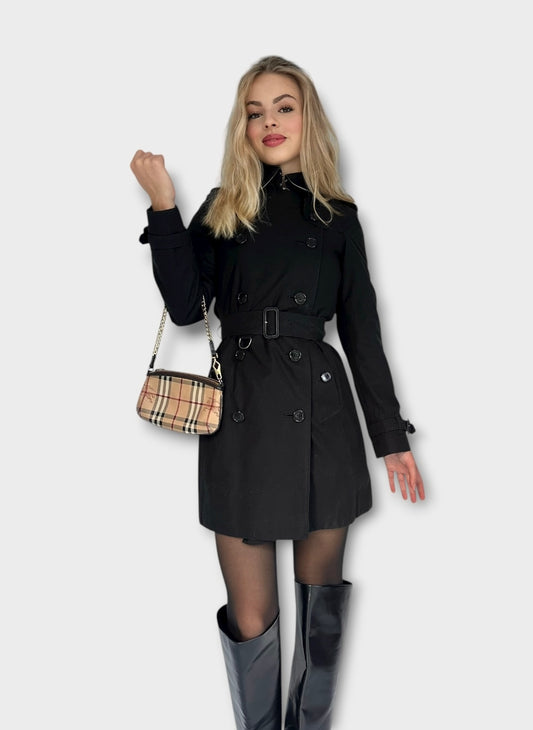 Burberry – Trench-coat “The Chelsea ” Noir | T.XS