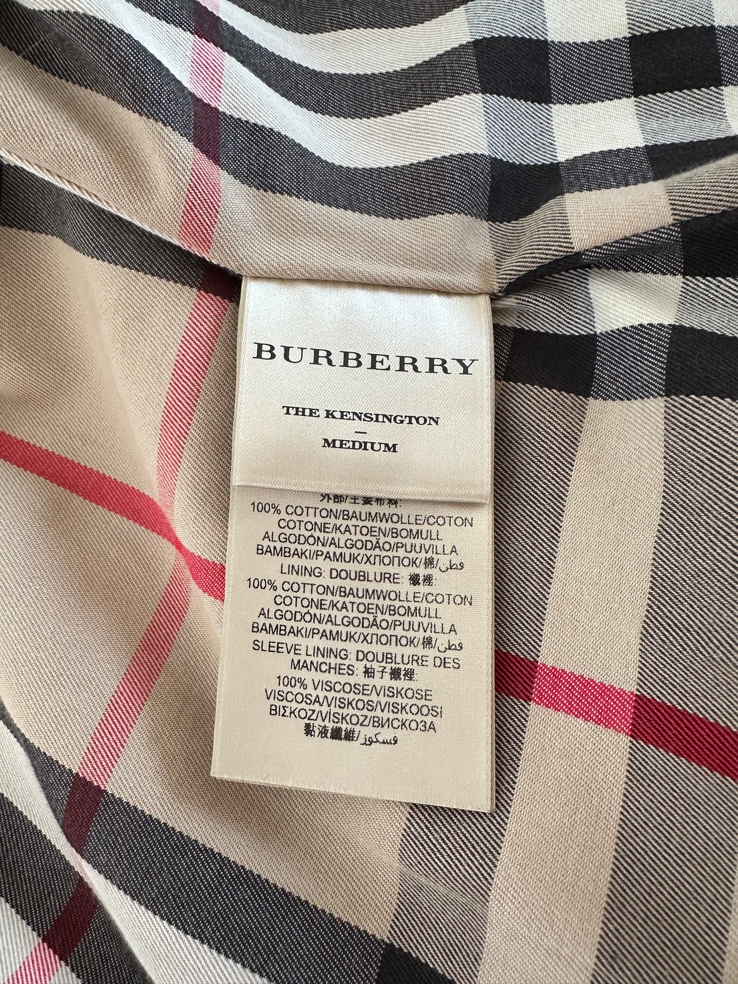 Burberry Trench-coat modèle “the Kensington ” Noir | T.XS