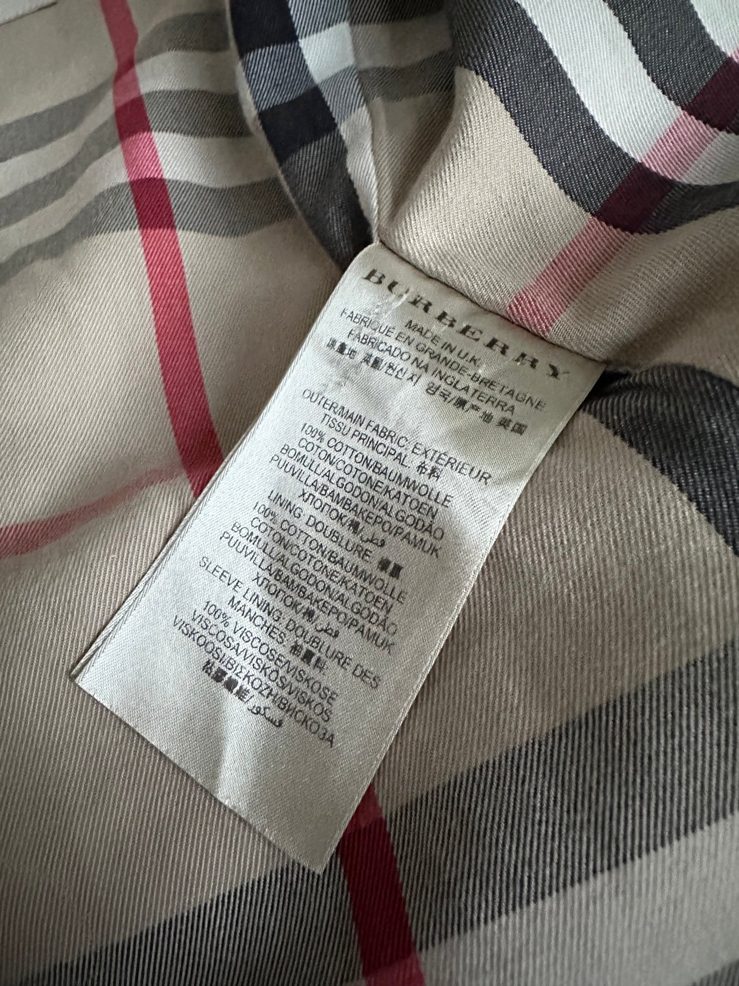 Burberry – Trench-coat “The Chelsea ” stone modèle récent | T.XS