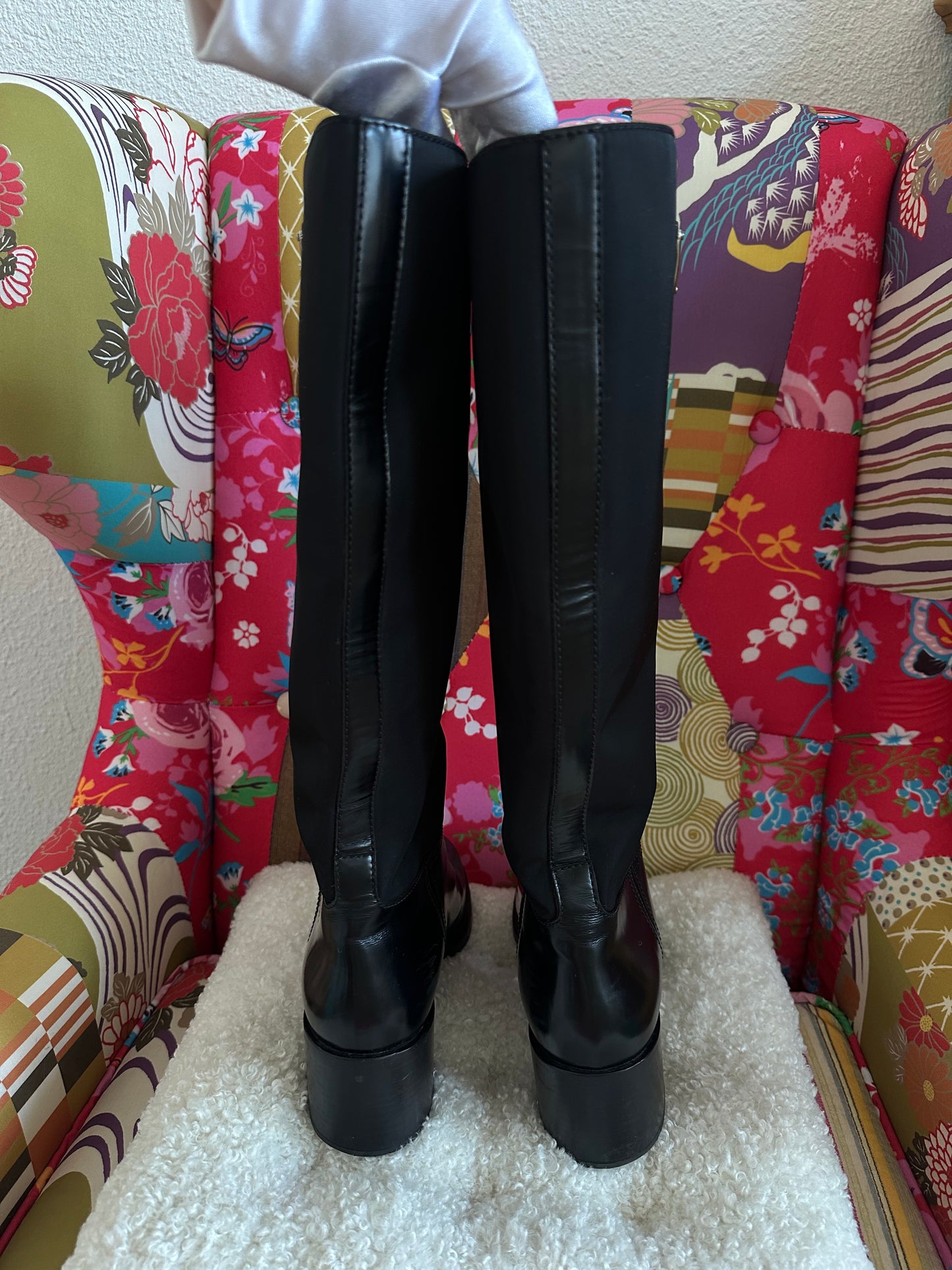 Prada - Bottes Re-Nylon noire | T.39,5
