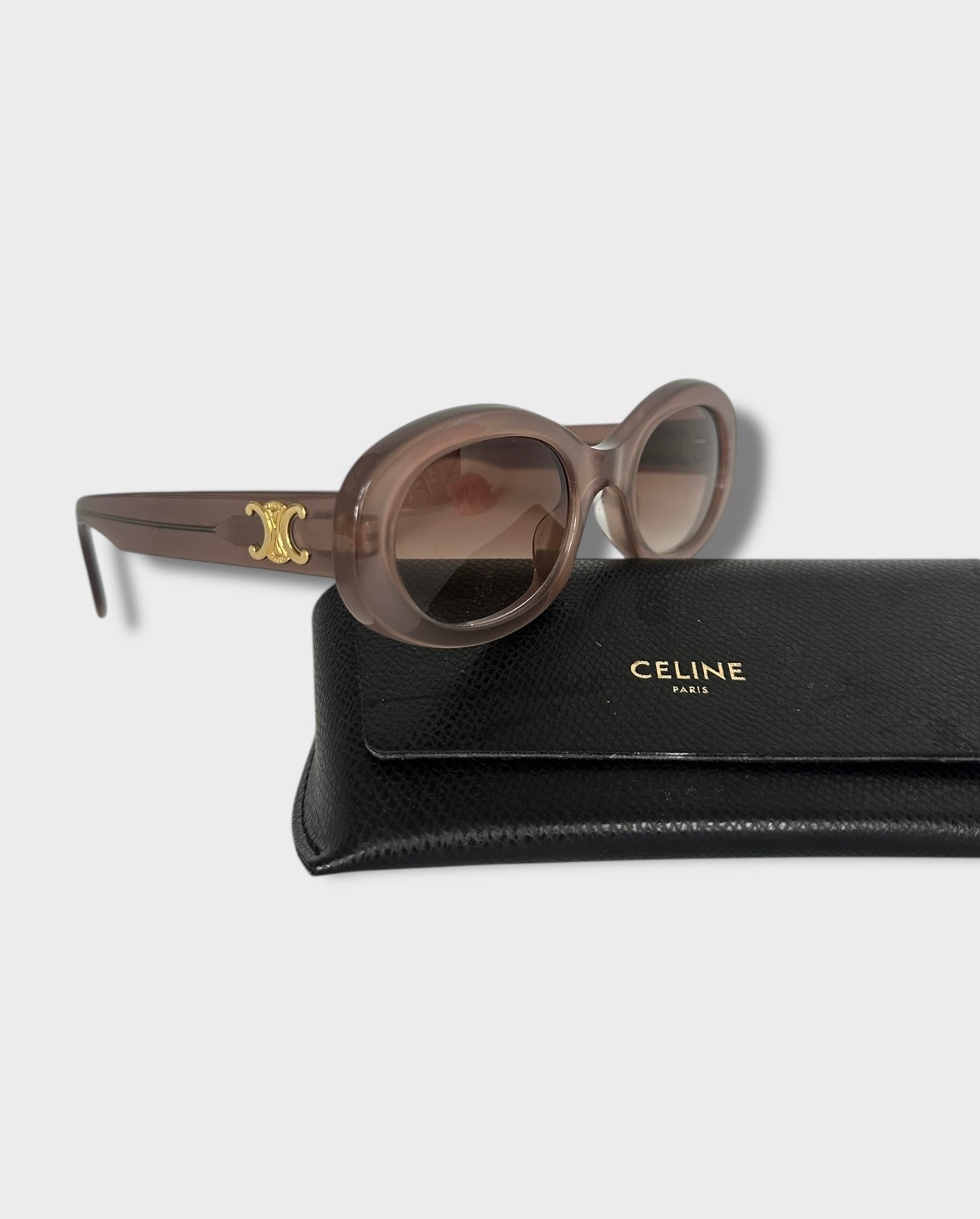 Céline - Lunettes triomphe 01 Milky Hazelnut