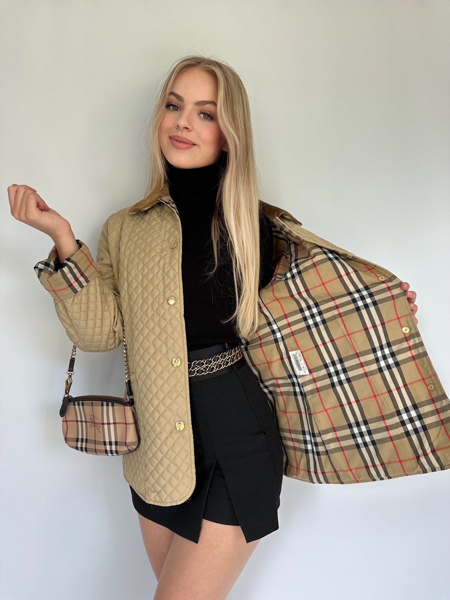 BURBERRY vintage Veste matelassé beige | T.M