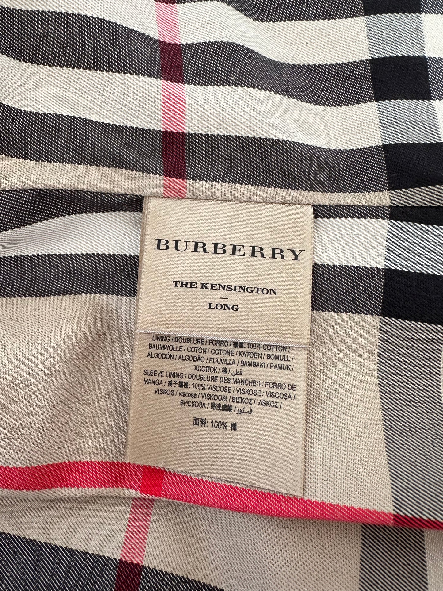 Burberry Trench-coat modèle “ the Kensington ” Honey long heritage| T.XS