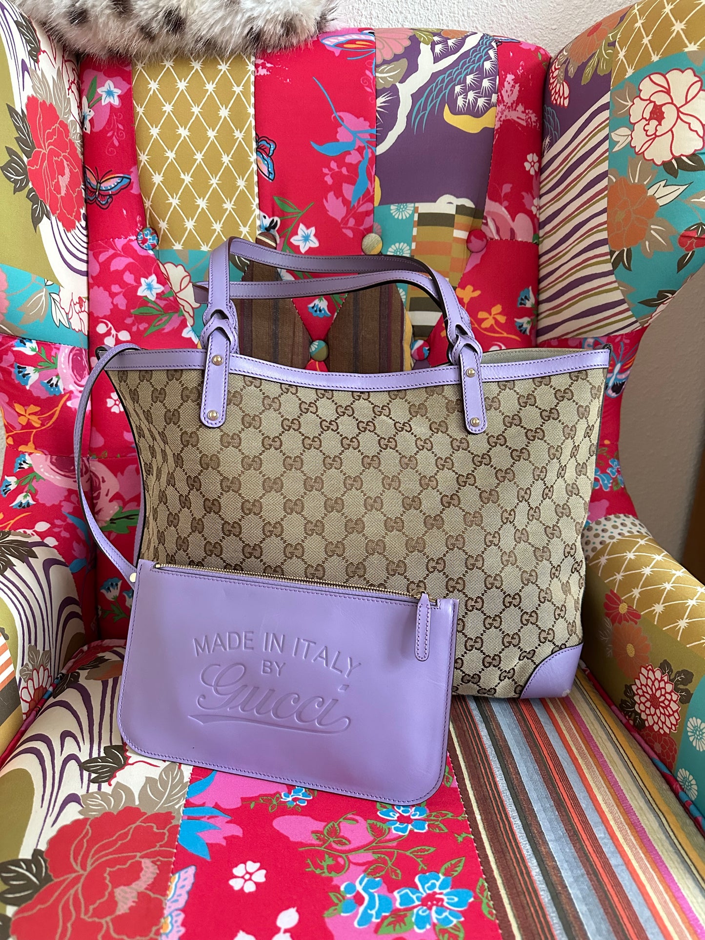 Gucci - Sac cabas (tote) et sa pochette