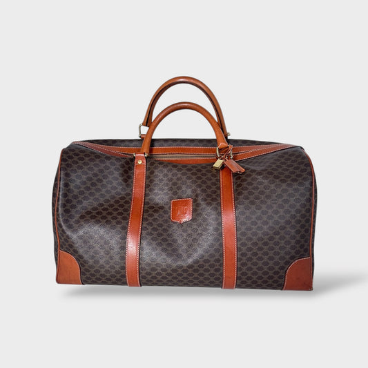 Céline - Sac de voyage 50 toile macadam vintage
