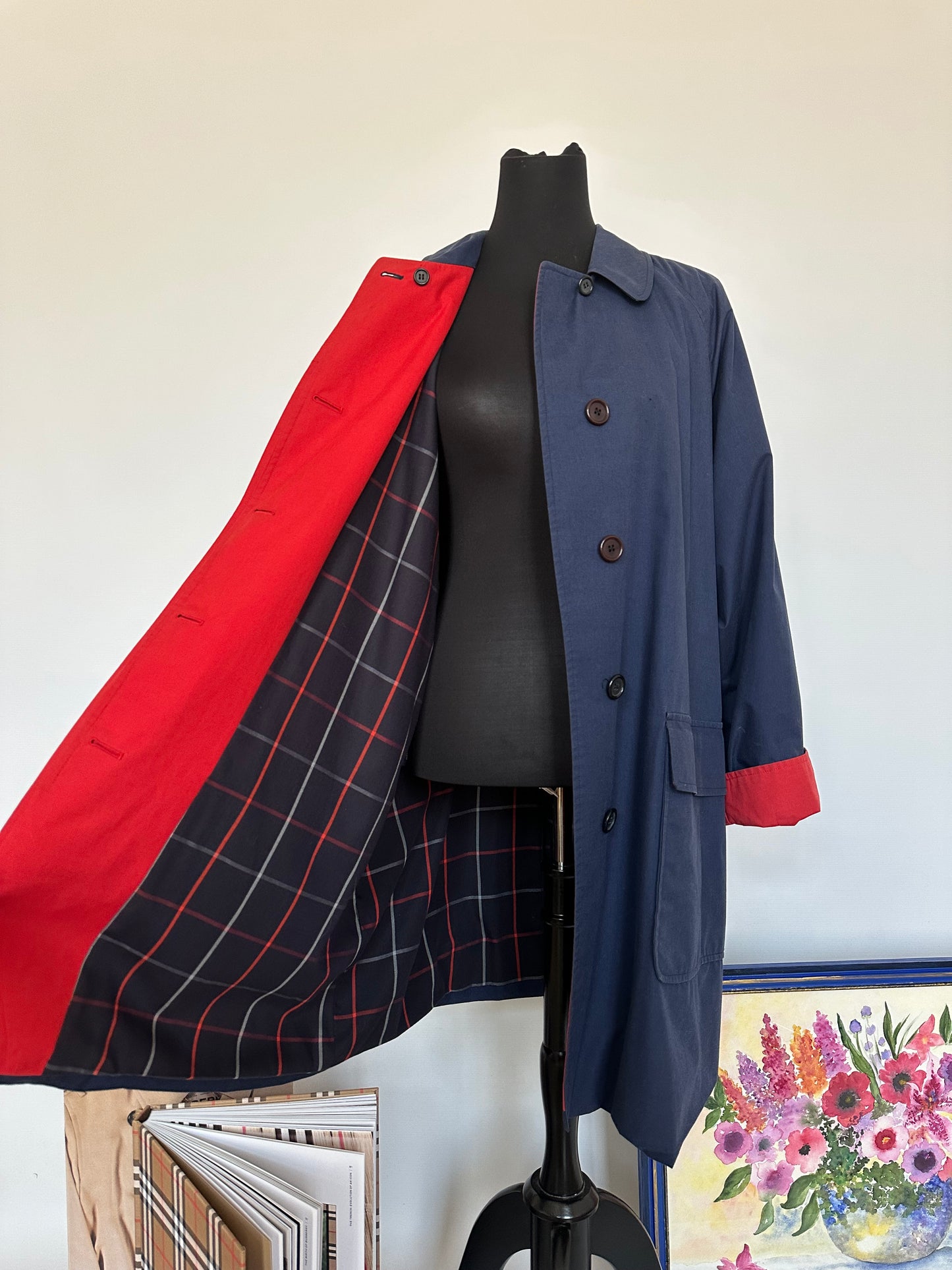 Burberry vintage – Trench-coat “Camden ” Bleu marine | T.L