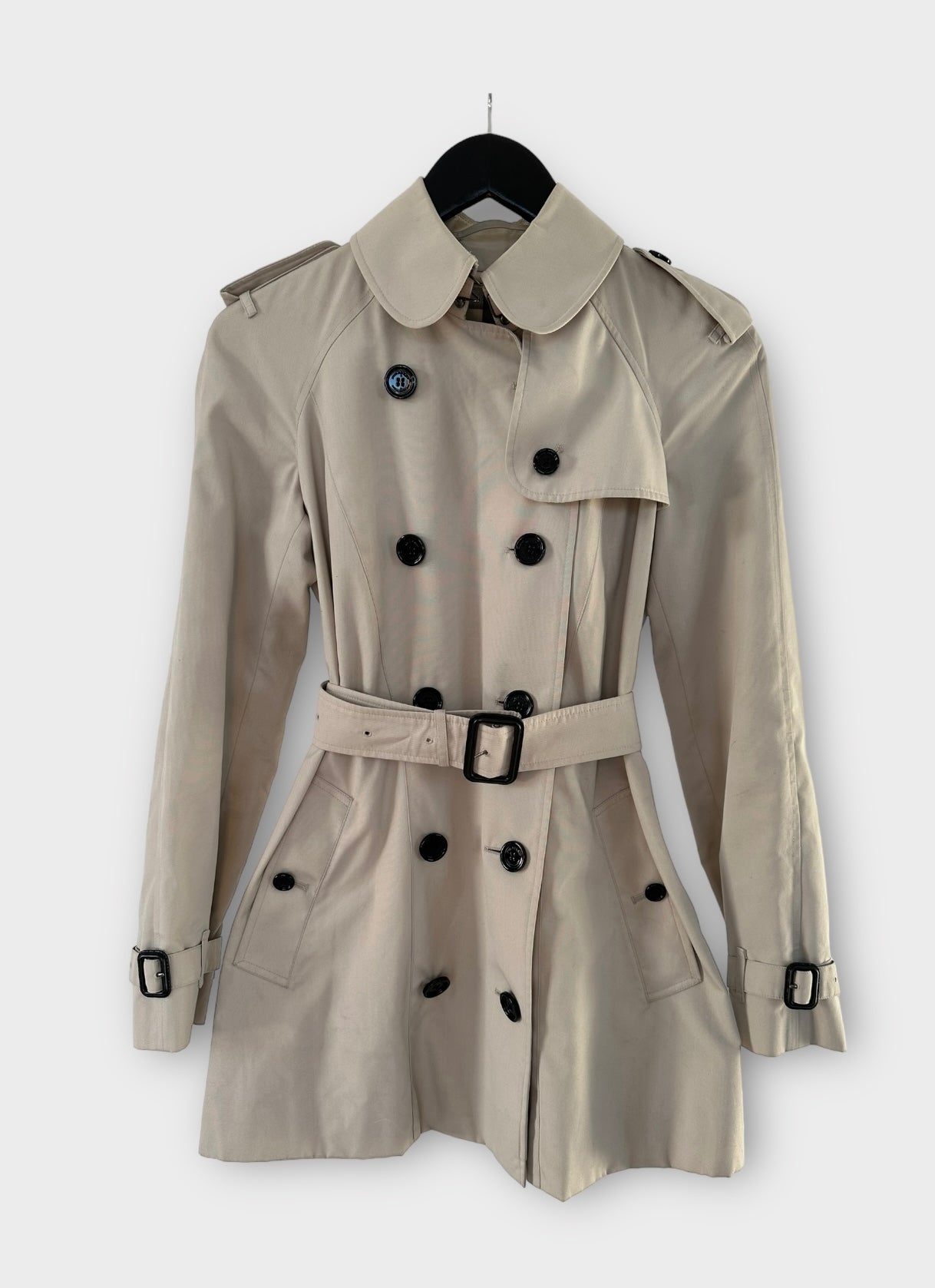 Trench-coat Burberry « the Chelsea » heritage stone/ T.XS