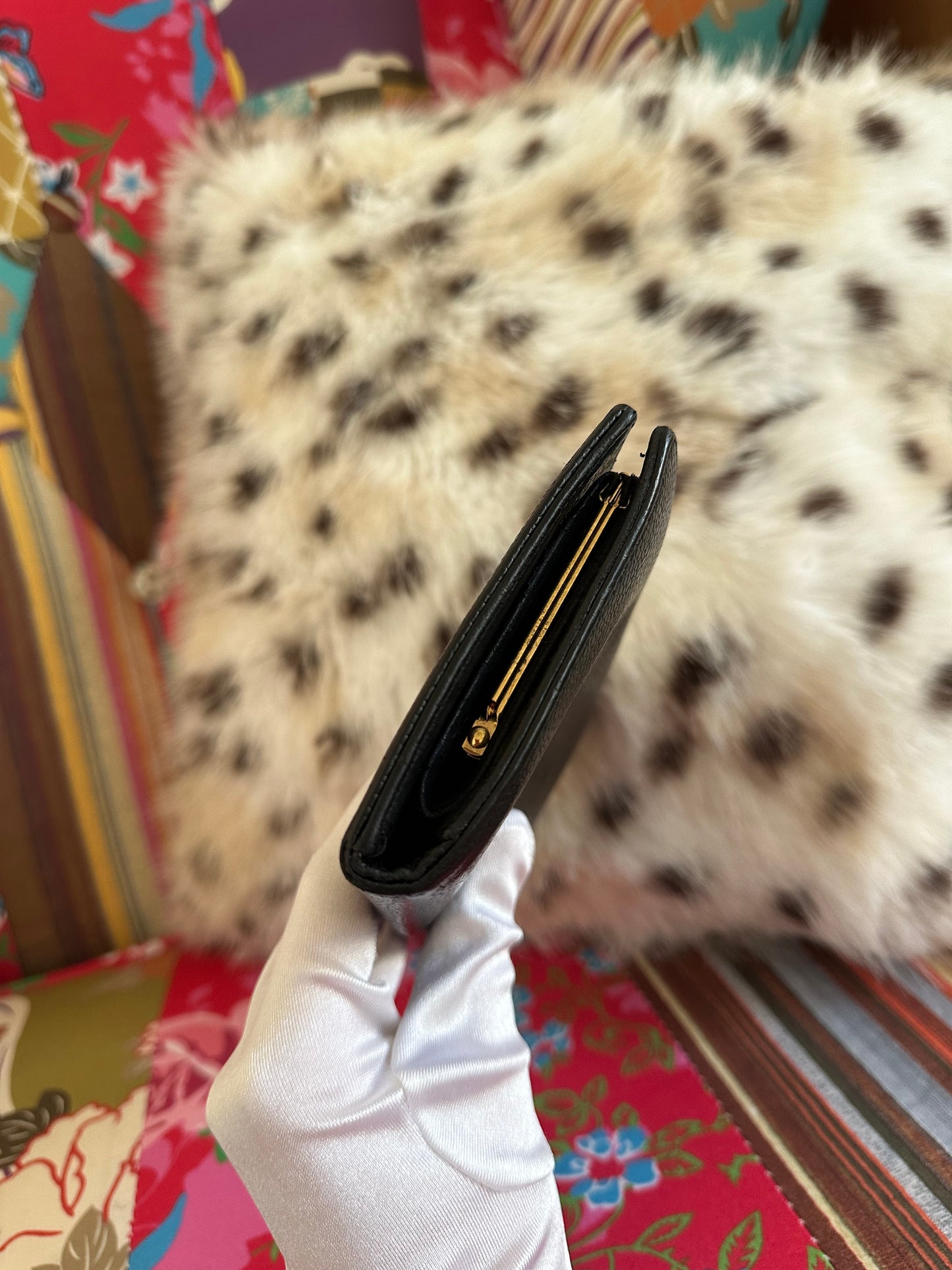 Chanel - Portefeuille long en cuir caviar noir