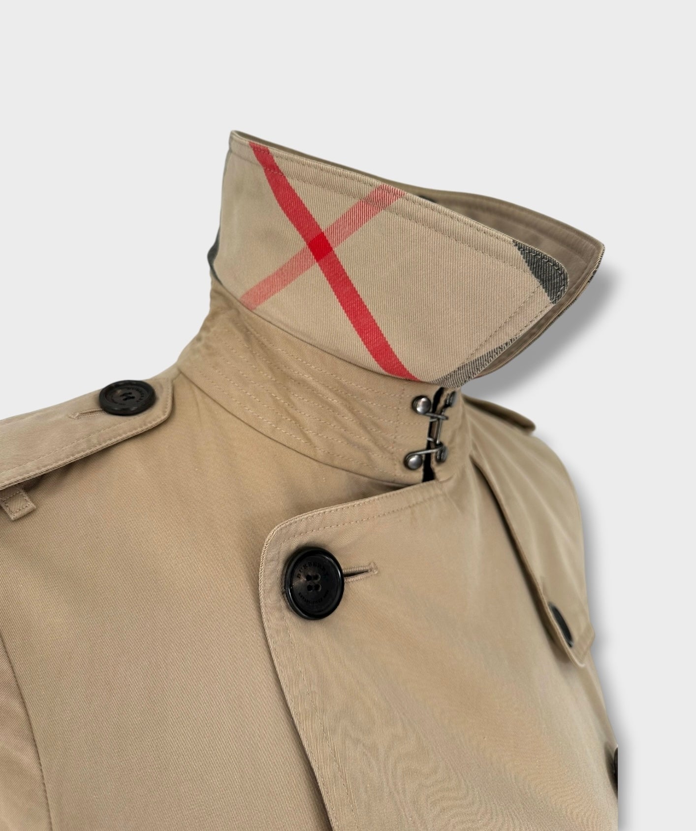 Burberry – Trench-coat “The Chelsea ” stone modèle récent | T.S