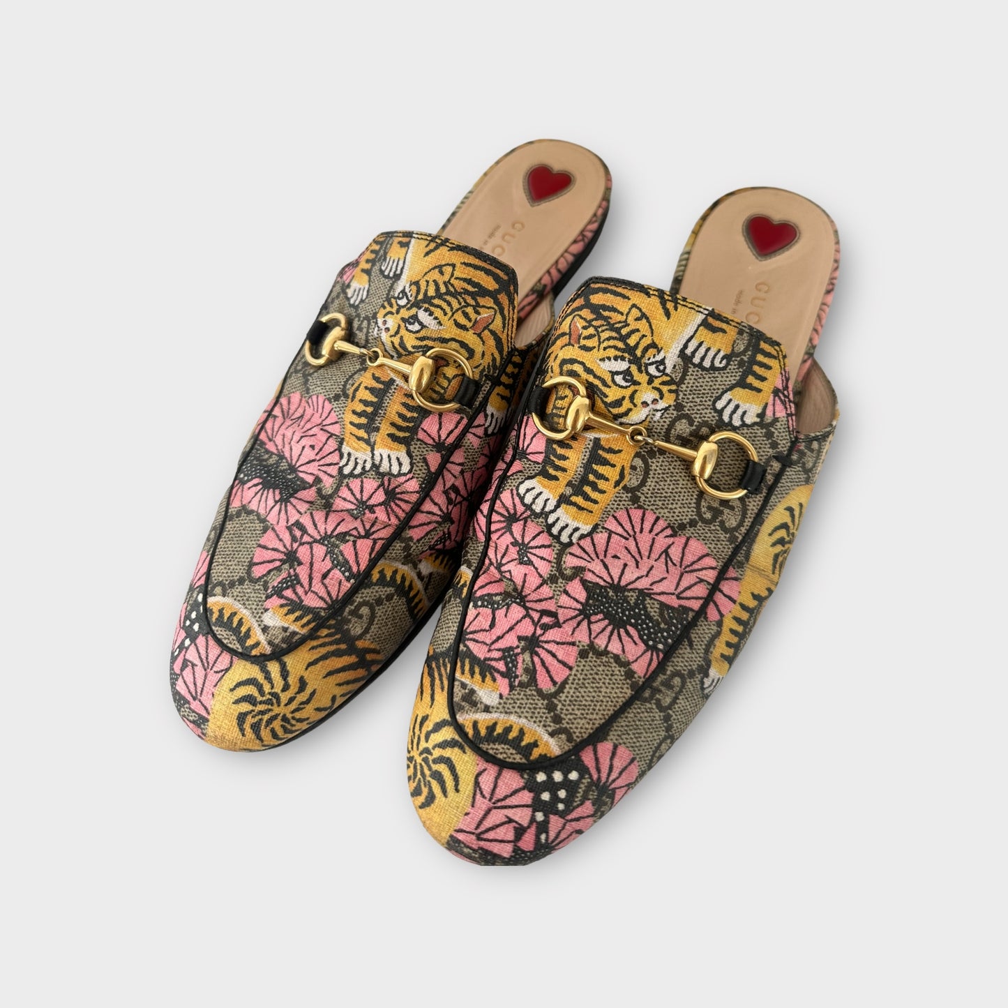 Gucci Princetown Tiger Flat Mules ( édition limitée)/ T.38,5