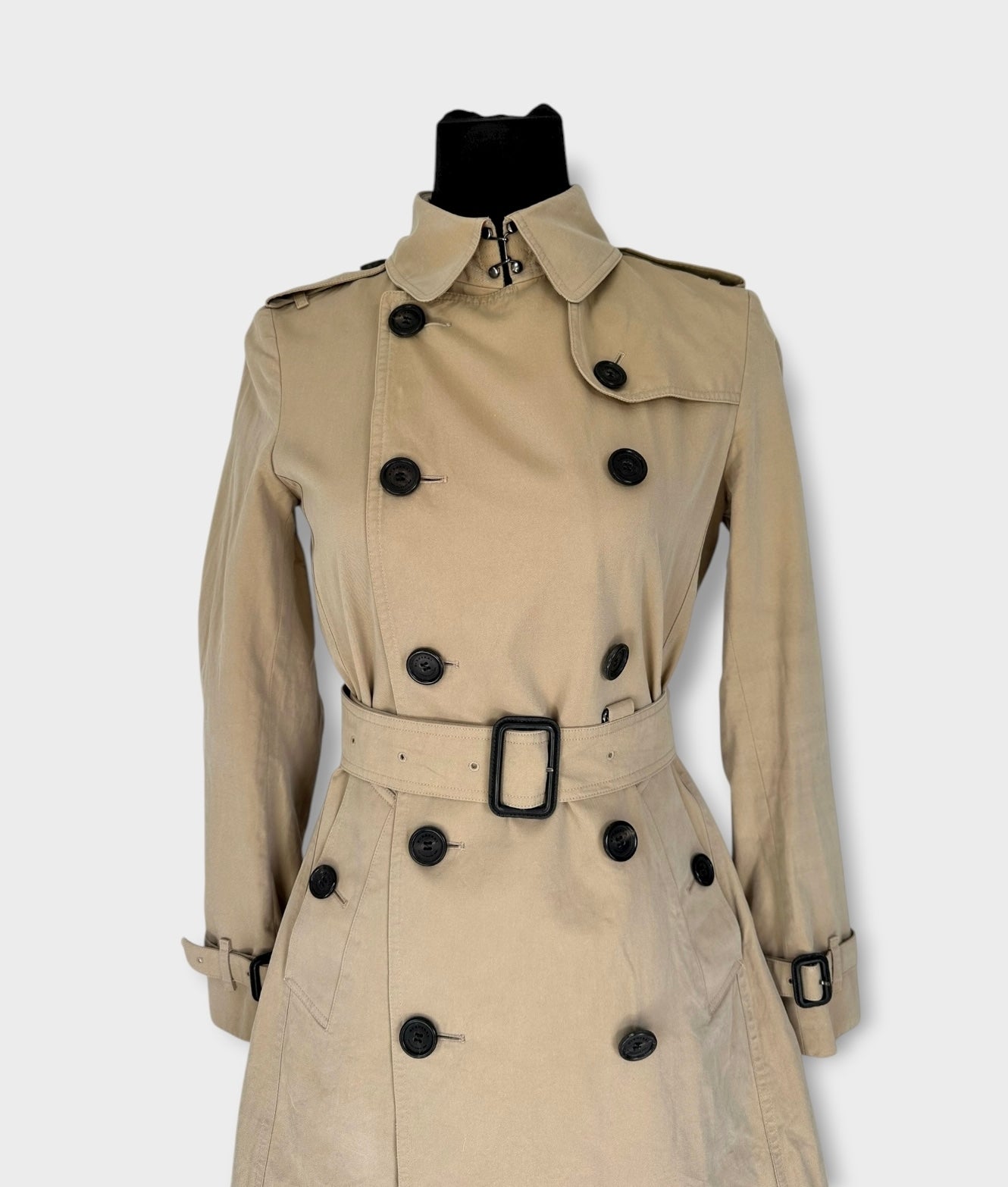 Burberry – Trench-coat “The Chelsea ” stone modèle récent | T.S