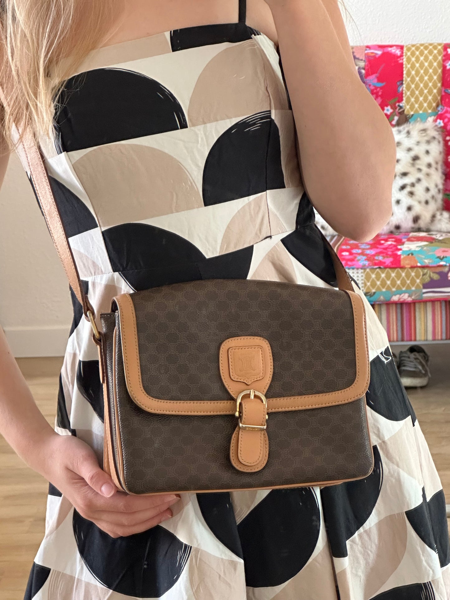 Céline - Sac triomphe toile macadam