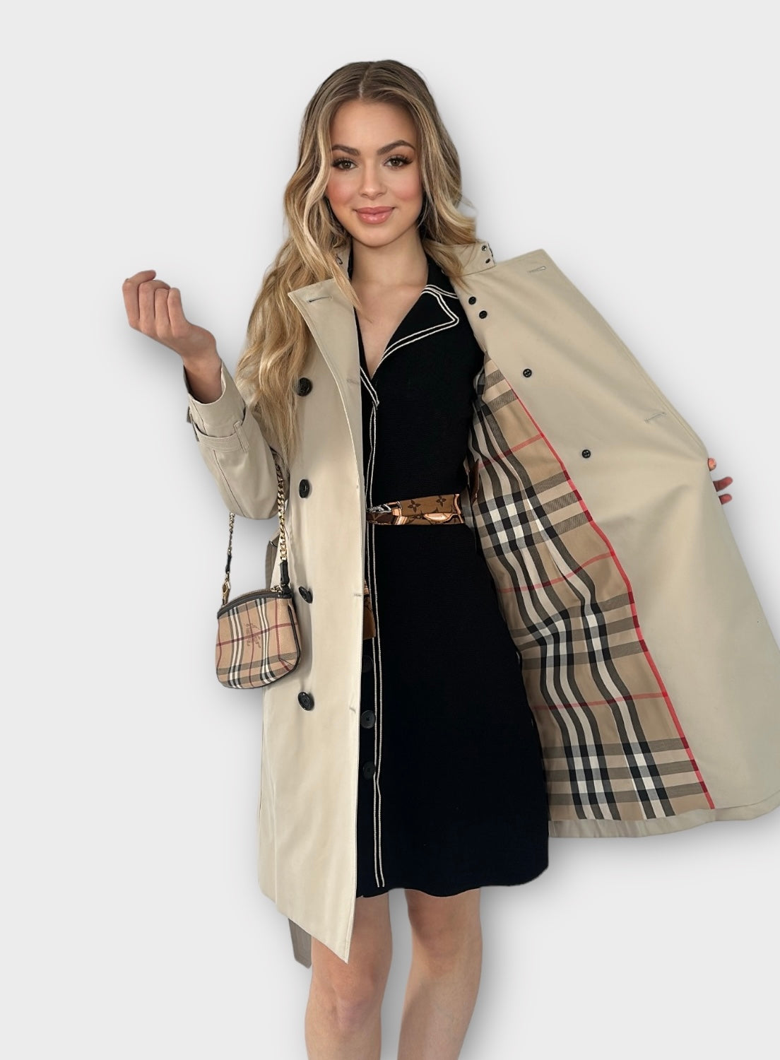 Burberry Trench-coat “ the Kensington ” stone heritage/ T.XS