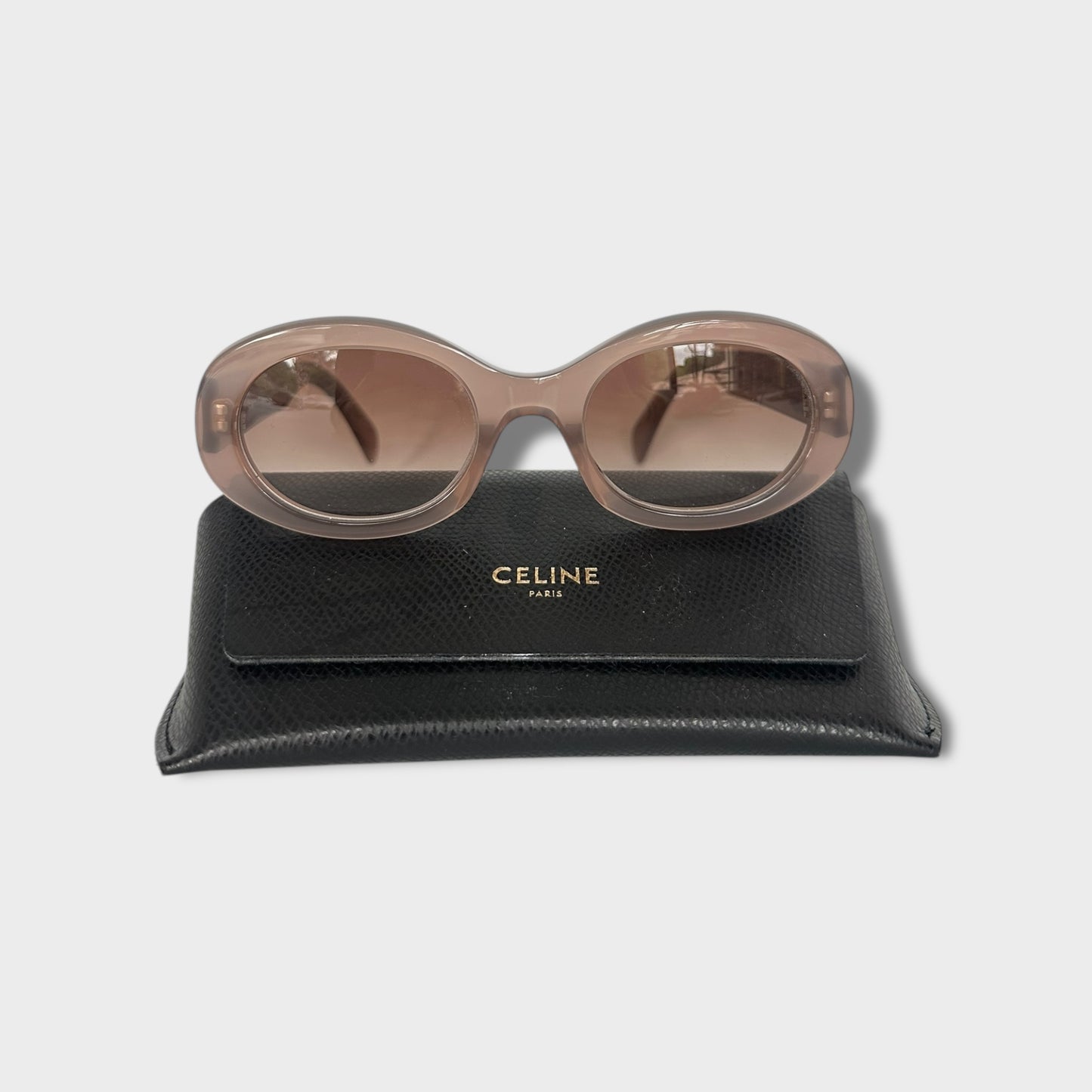 Céline - Lunettes triomphe 01 Milky Hazelnut