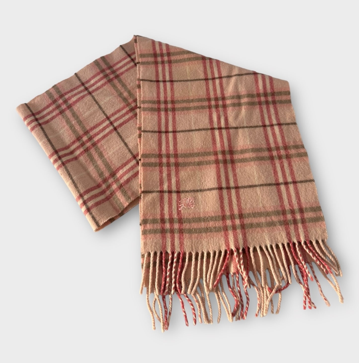 Écharpe Burberry tartan rose