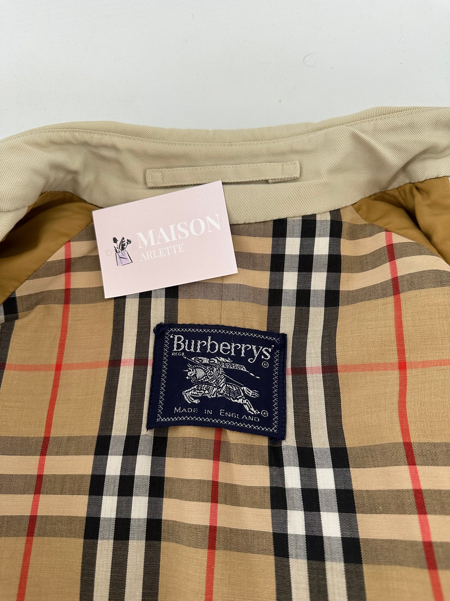 Trench-coat Burberry modèle “the Waterloo ” beige clair/ T.S