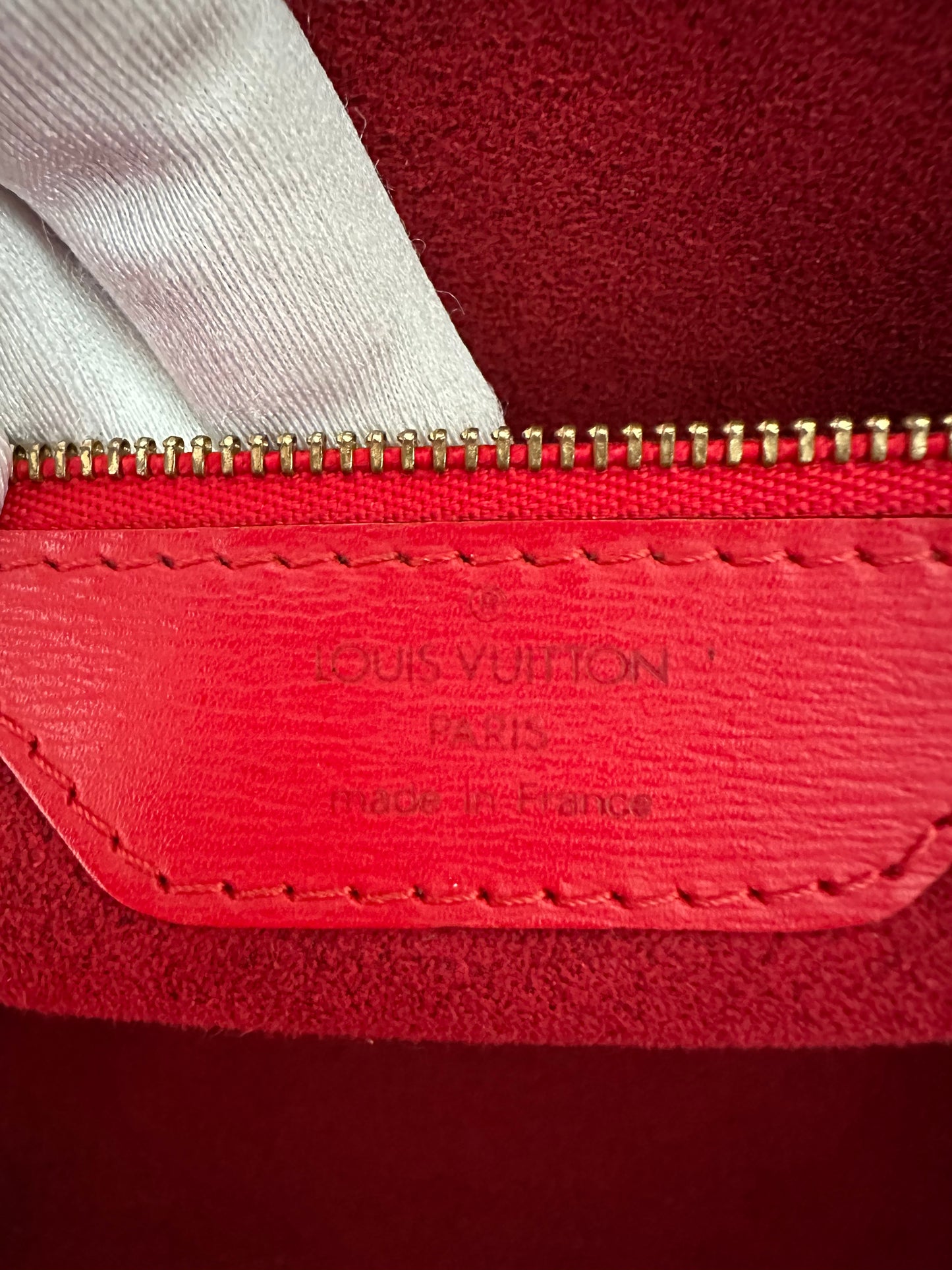 Louis Vuitton - Saint-Jacques cuir épis rouge vintage