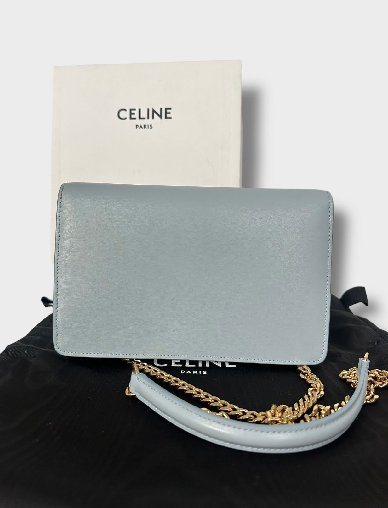 Céline - sac Triomphe Wallet on chain «  Margo »