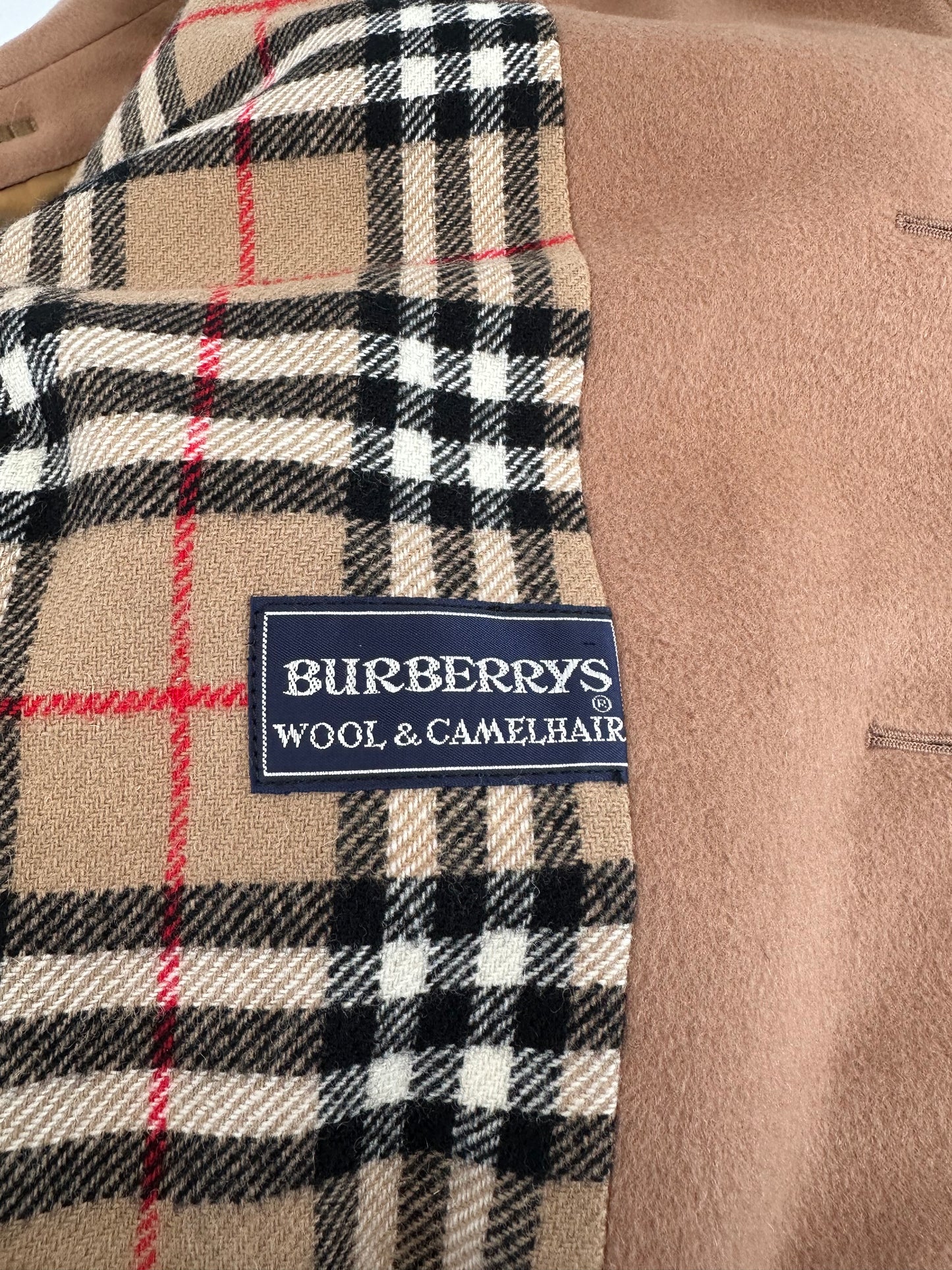 Manteau Burberry camel « Camden » en laine