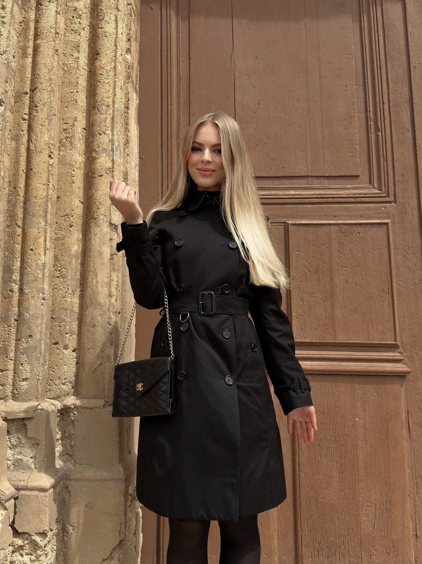 Burberry Trench-coat « the Chelsea » Noir | T.XS