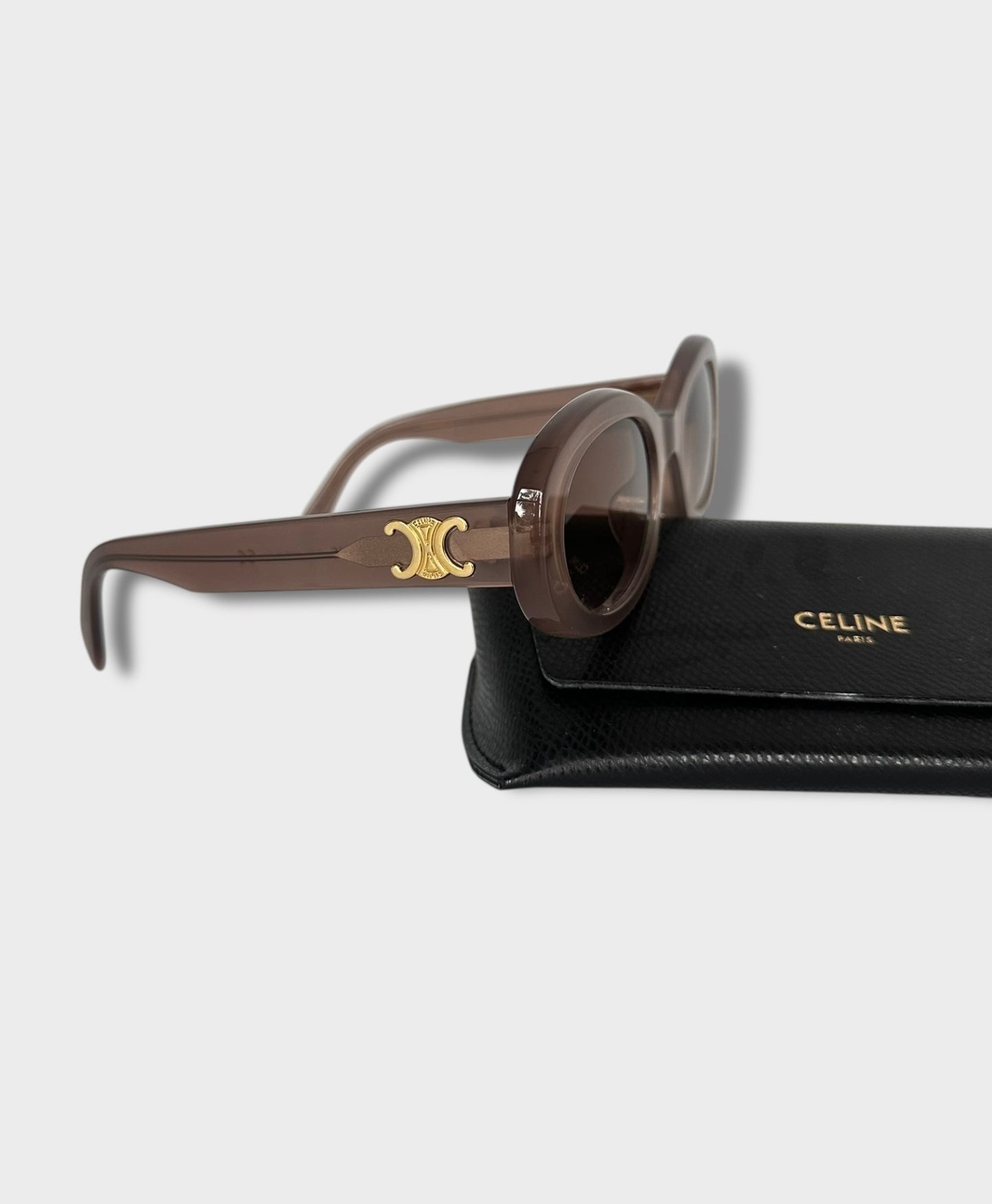 Céline - Lunettes triomphe 01 Milky Hazelnut