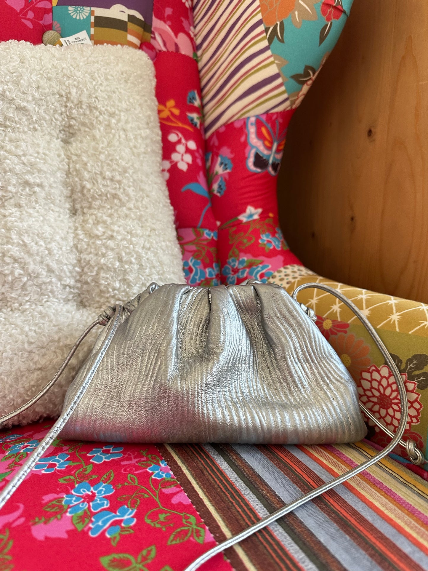 Bottega Veneta - Sac Pouch Argenté